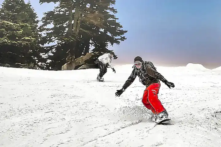 Vergleich zwischen Fabien und Jeremys Snowboard-Stil